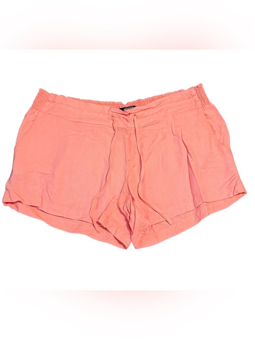 Rewash Coral Pink Athletic Drawstring Shorts
